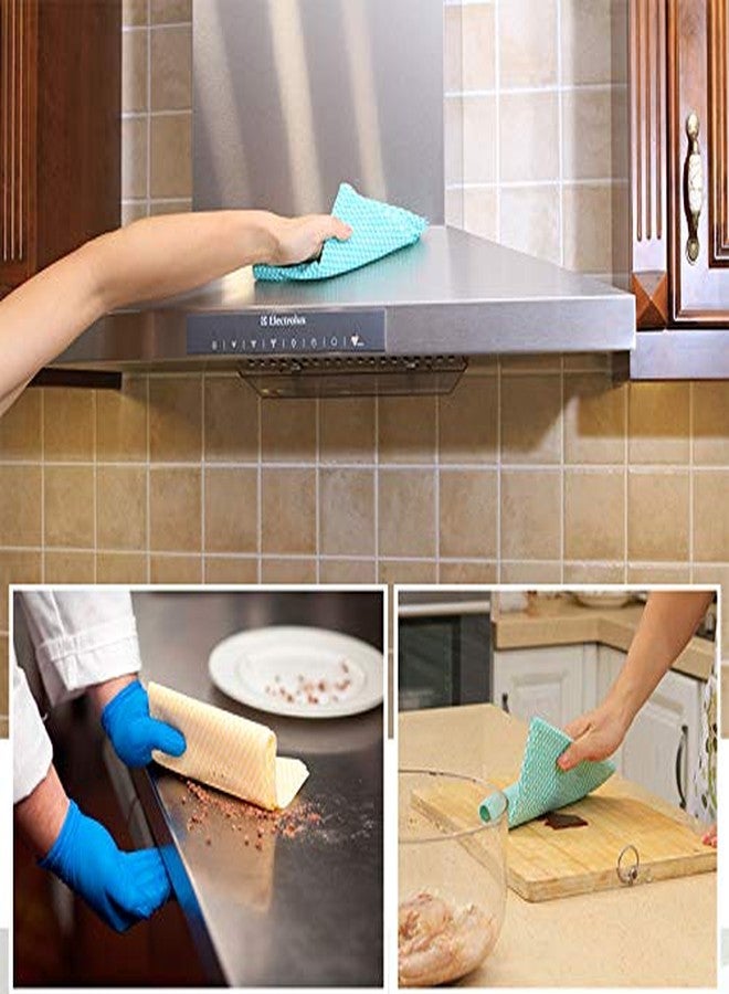 JEBBLAS Reusable Handi Wipes Disposable Cleaning Towels Dish Cloths, 100 Count/Pack, Blue - Image 4