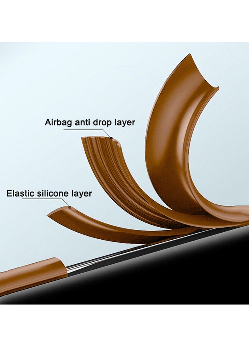 Wtech Realme C75 5G 2025 Liquid Silicone Carbon Fiber Texture Case Cover (MCFPSN) - Brown - Image 5