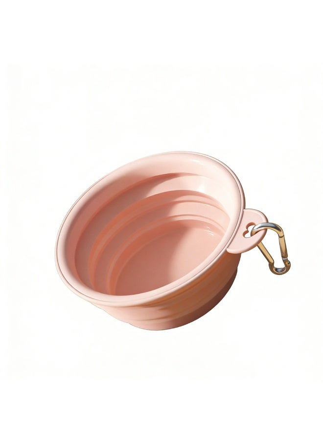 EPET Portable Collapsible Pet Travel Bowl for Dogs & Cats (Pink) - Image 1