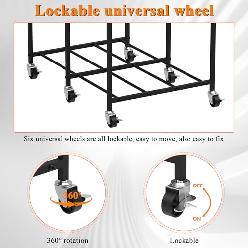 Alyoen 3D Printer Stand with Filament Storage Rack, 3D Printer Table Rolling Printer Cart on Wheels, Large Capacity 3D Filament Storage Rack for PLA/ABS/TPU, Filament Storage Rack for Workshop Studio Office - Image 4
