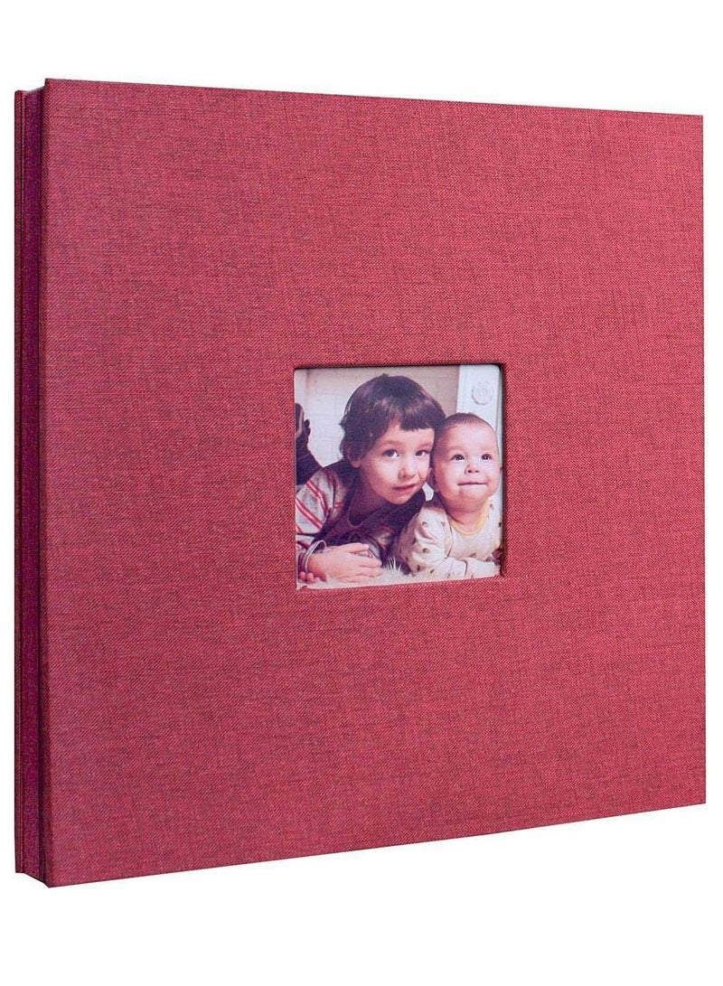 Captaintech Art Magnetic Self-Stick Page Photo Album with Leather Cover for Wedding or Family Hand Made DIY Albums Holds Photos Large Baby Kids Family Photo Albums Valentines Day - Image 1