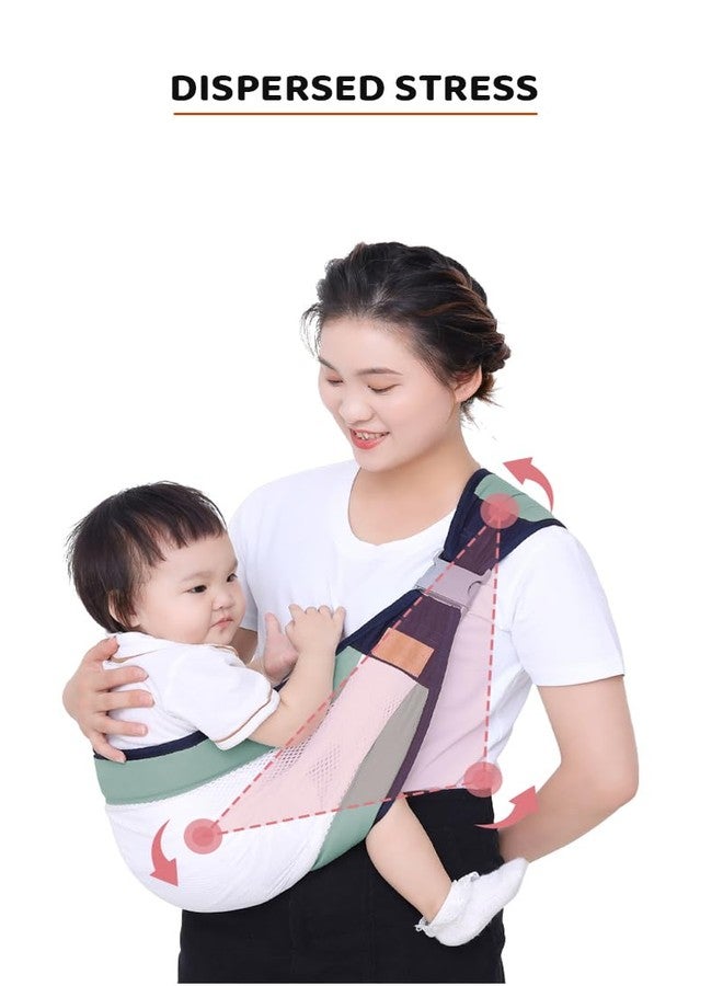 إيثيو حاملة أطفال متعددة الوظائف من إيثيو، حلقية لحمل الأطفال الرضع والصغار | ملحقات سهلة الحمل، تصميم مريح (أخضر) - Image 2