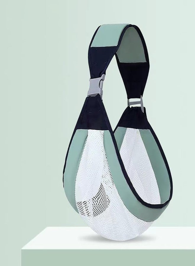 إيثيو حاملة أطفال متعددة الوظائف من إيثيو، حلقية لحمل الأطفال الرضع والصغار | ملحقات سهلة الحمل، تصميم مريح (أخضر) - Image 1