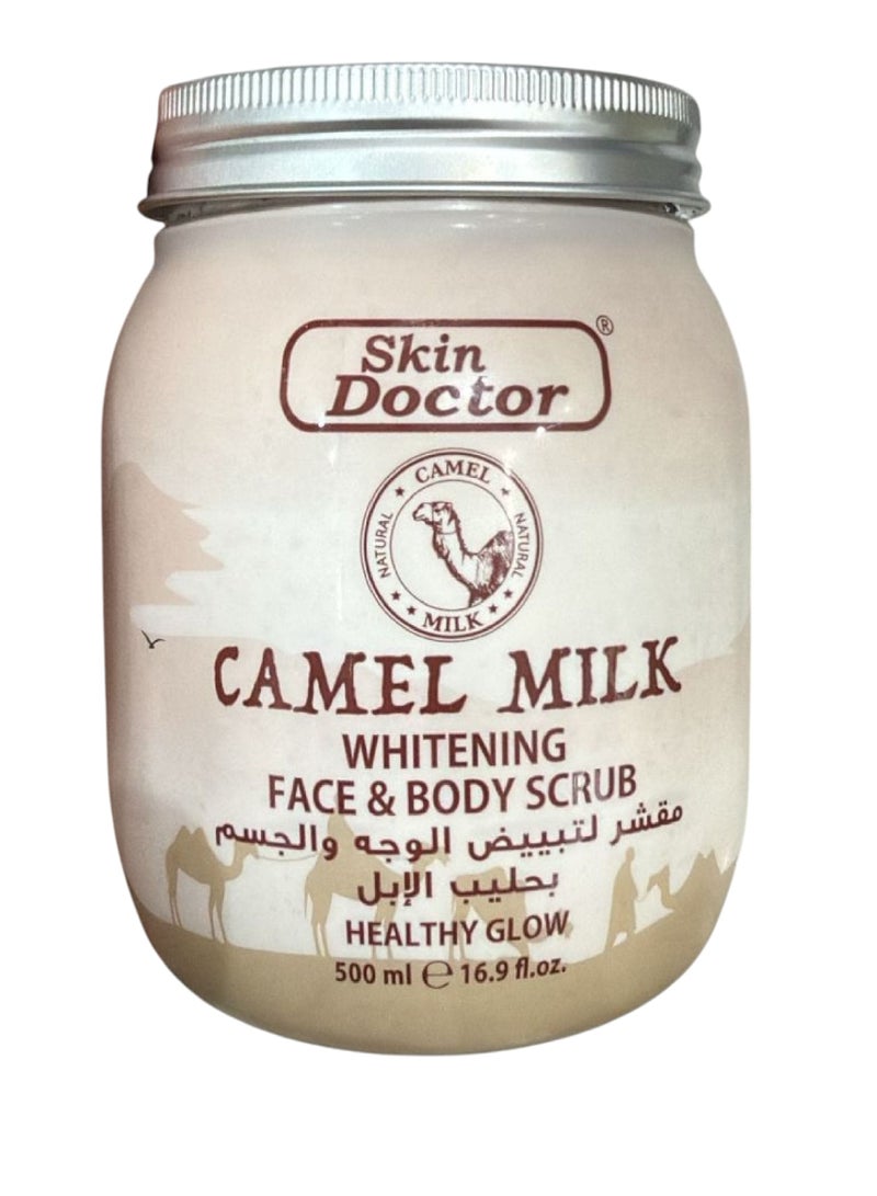 Skin Doctor Camel Milk WHITENING  SCRUB FACE  BODY 500ML 