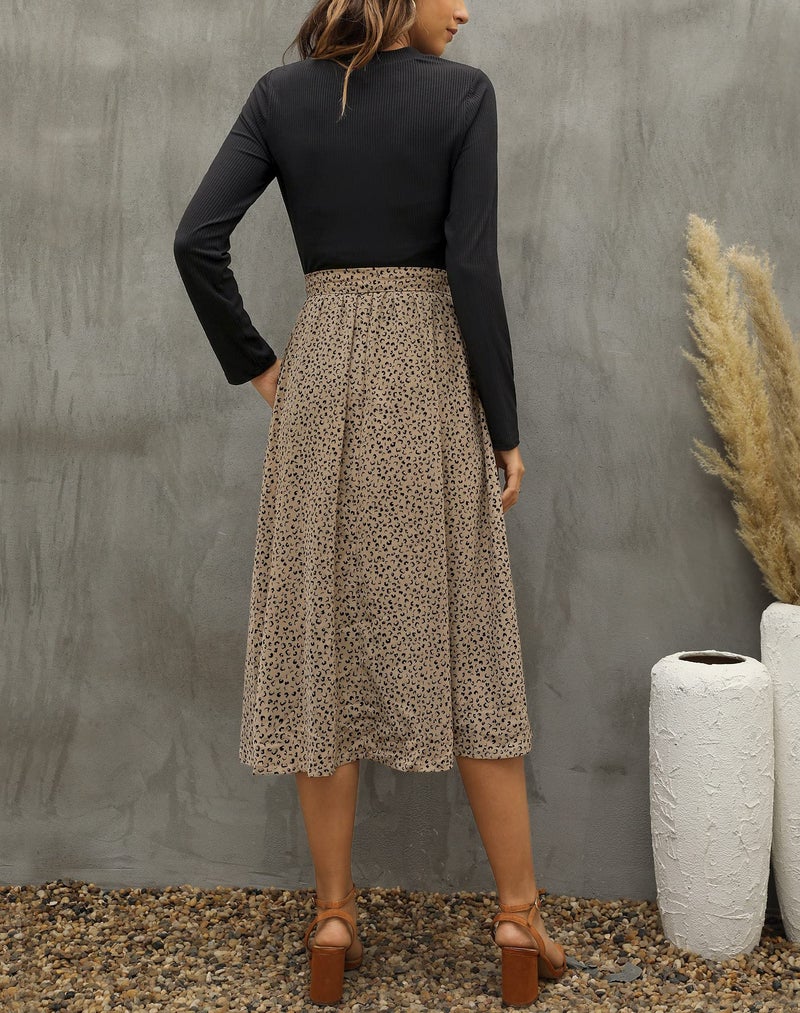 Zattcas 2026 Long Sleeve Spring Fall Dresses for Women Ribbed Teacher Church Modest Business Casual Work Outfits Midi Dress Black T M - Image 3