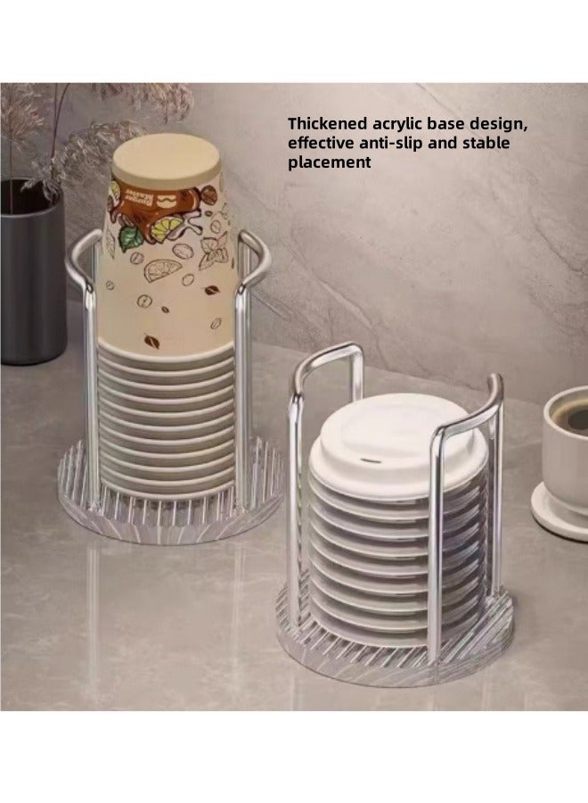 Generic Paper Cup Holder Acrylic Cup Holder Disposable Cup Holder Coffee And Tea Cup Holder  - Image 3