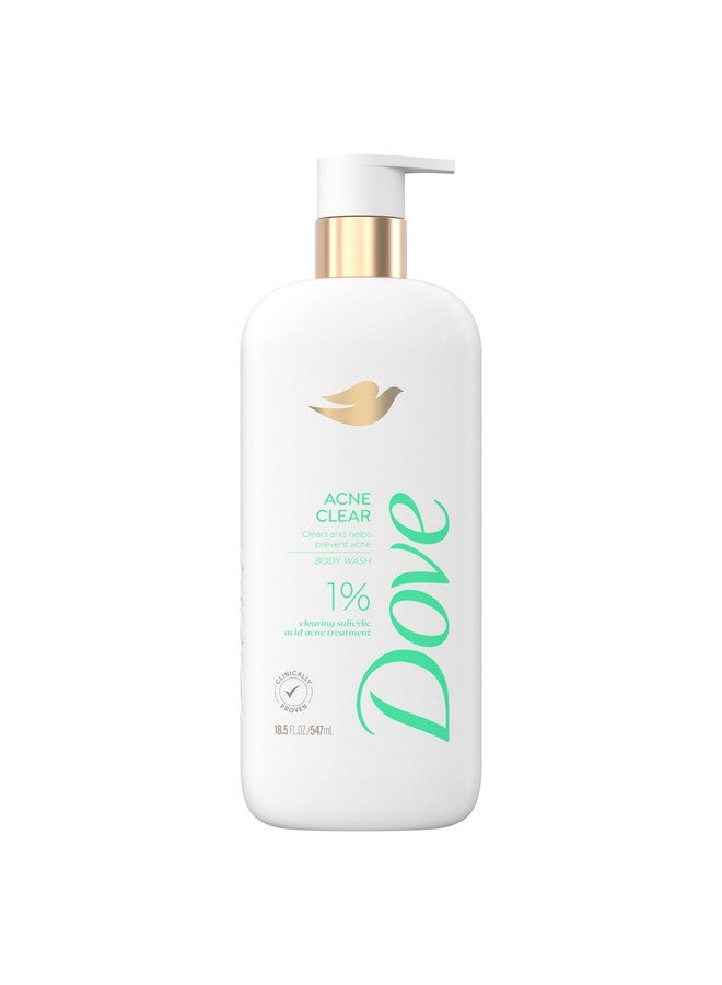 Dove Body Wash Acne Clear Clears & helps prevent acne 1% clearing salicylic acid acne treatment 18.5 oz - Image 1