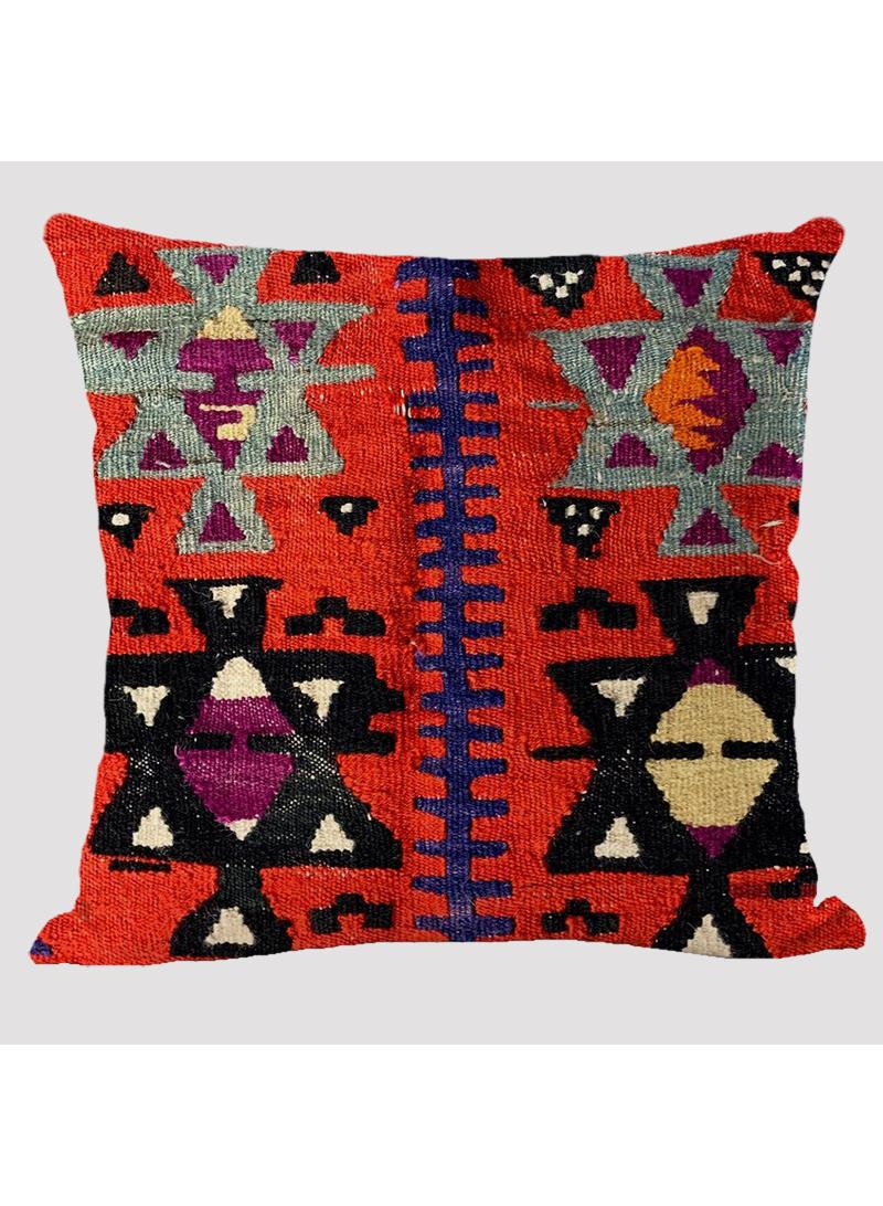 4 قطعة البوهيمي وسادة القضية الوطنية الكتان القضية متعددة الألوان 45x45cm بدون وسادة - Image 2