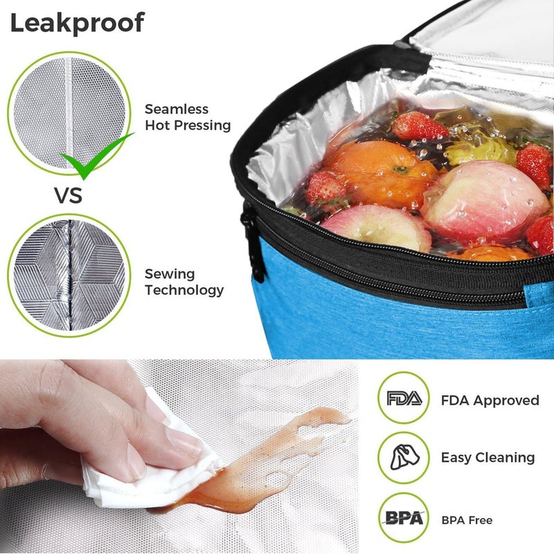 Hap Tim Insulated Lunch Bag - Blue - Image 3