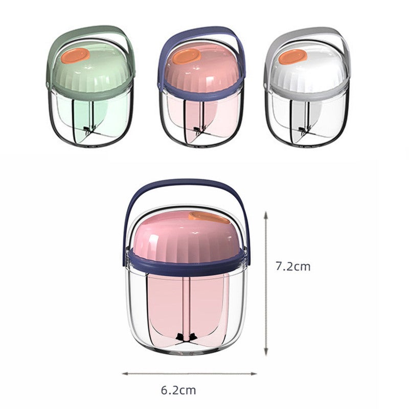 Portable Pill Organizer: Compact Multi Compartment - Secure Damp Proof Rotating Sealing - Food Grade Eco Friendly for Travel On-the-go Daily Use - Image 2