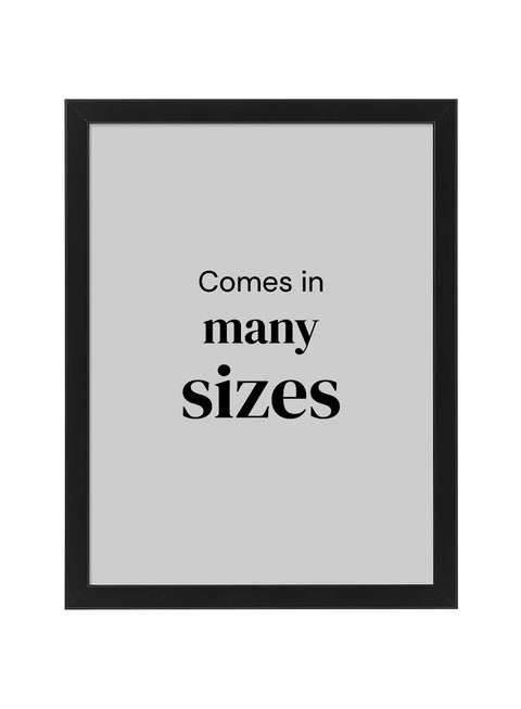 Wall Picture Frame, Wall Hanging Photo Frame, Mounted Frame for Home, Office (Plastic & Fibreboard) Black 30x40 cm