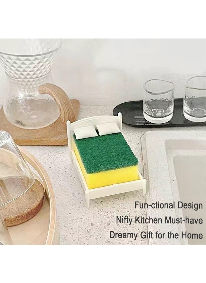 Generic - Kitchen Sponge Holder, Plastic Dish Sponge Holder for Kitchen Sink, Fits Any Standard Size Sponge, Kitchen Sink Organizer, Decor, and Unique Gift Idea (Sponge Included) - Image 1
