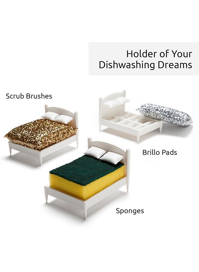 Generic - Kitchen Sponge Holder, Plastic Dish Sponge Holder for Kitchen Sink, Fits Any Standard Size Sponge, Kitchen Sink Organizer, Decor, and Unique Gift Idea (Sponge Included) - Image 1