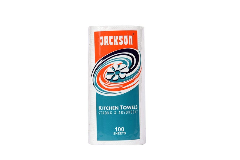 Jackson Kitchen Tissue Paper Roll | Kitchen Towels | 100 Sheets | Strong & Absorbet Pack of 6 Rolls - Image 4