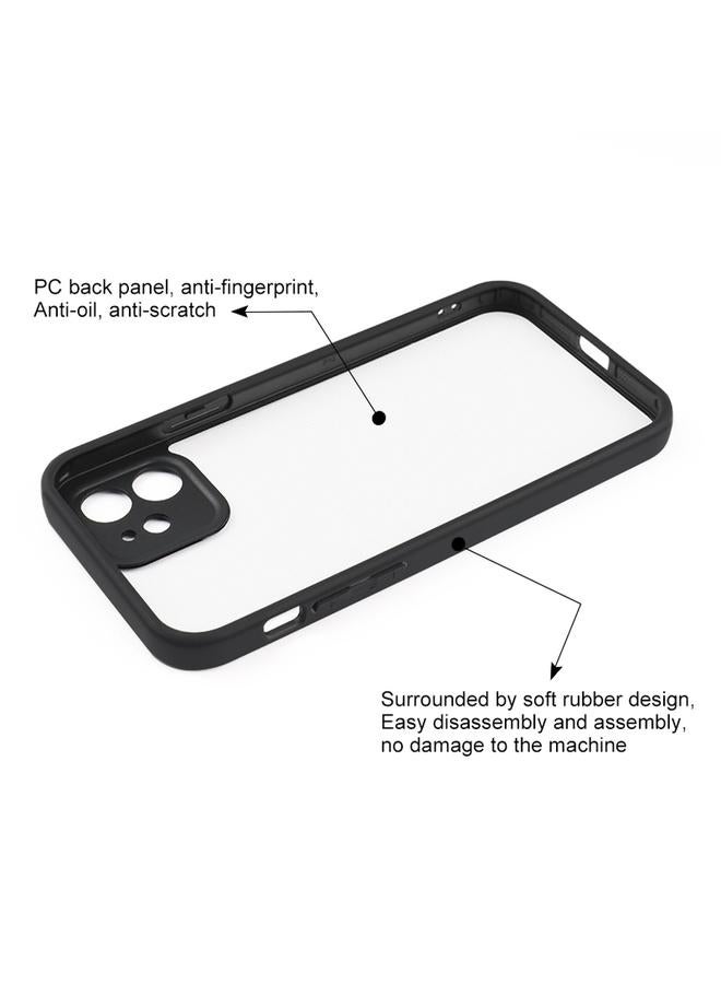 S-TOP Case For iPhone 12 Frosted TPU + Transparent PC Phone Case - Image 4