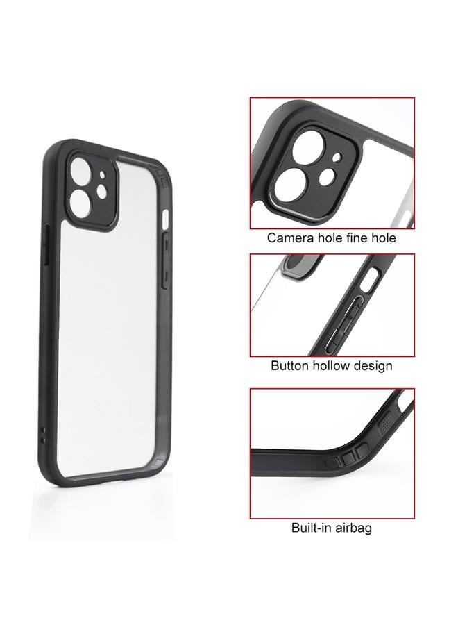 S-TOP Case For iPhone 12 Frosted TPU + Transparent PC Phone Case - Image 3