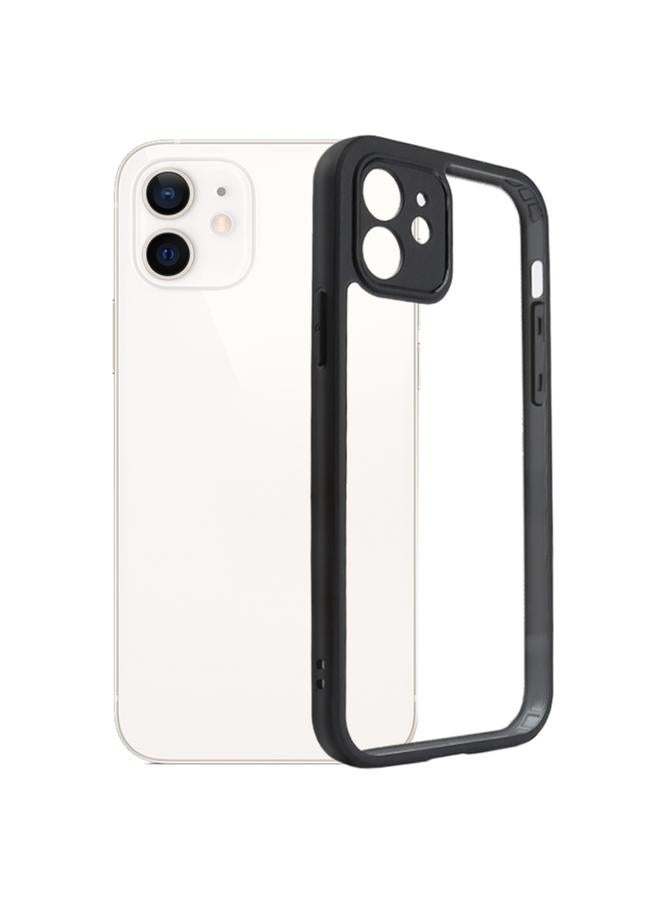 S-TOP Case For iPhone 12 Frosted TPU + Transparent PC Phone Case - Image 1