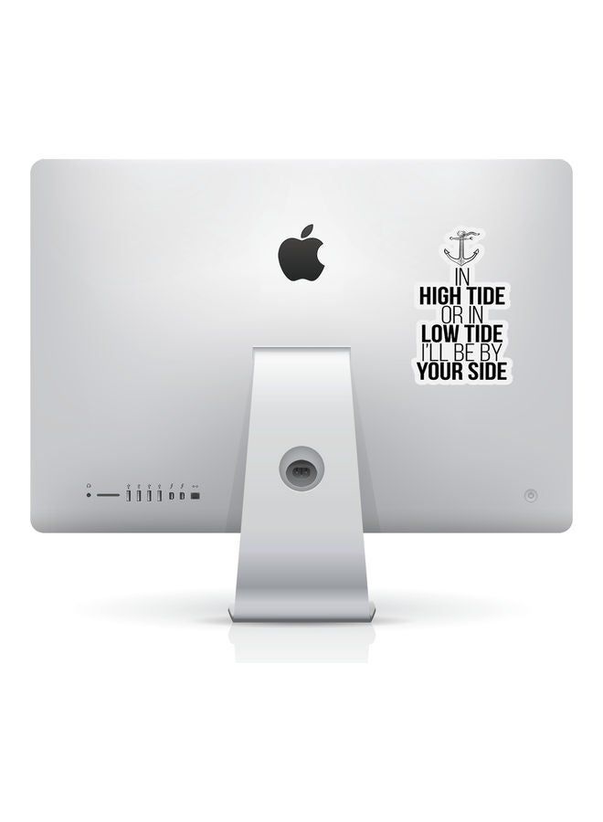 RKN High And Low Tide Vinyl Sticker For College Stationary Notebook 6inch - Image 1