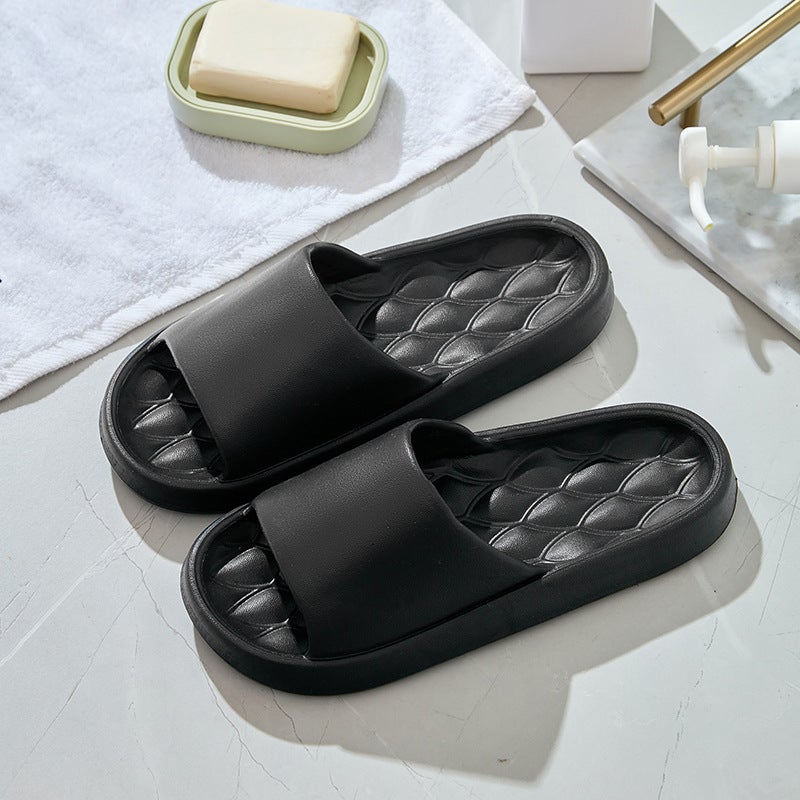 Soft Sole Summer Slippers for Men and Women, Non-Slip Bathroom Flip Flops, Couples Indoor/Outdoor Sandals