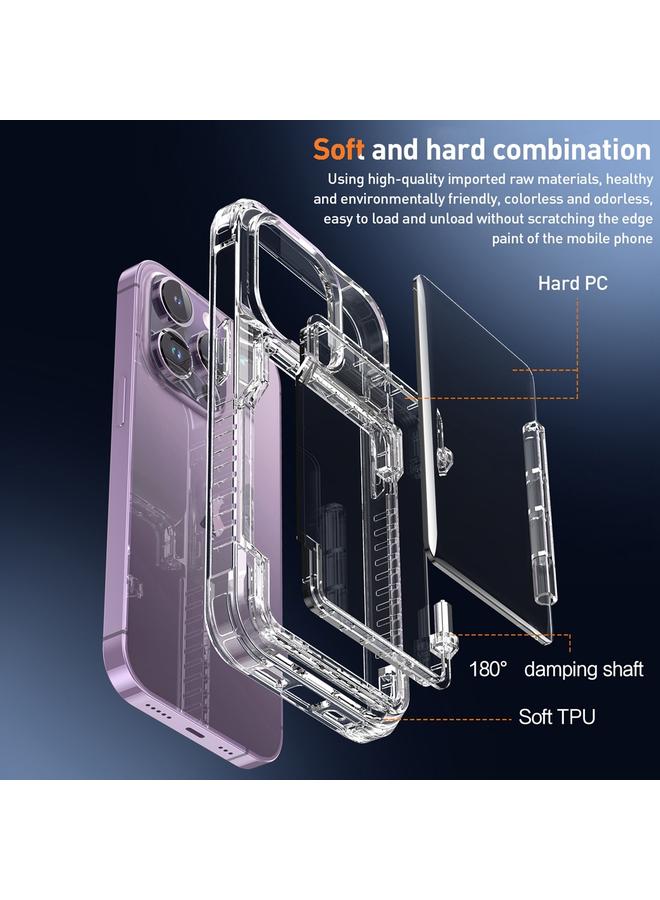 اس-توب جراب لهاتف iPhone 14 Pro، جراب هاتف شفاف للغاية مزود بفتحة للبطاقة - Image 4