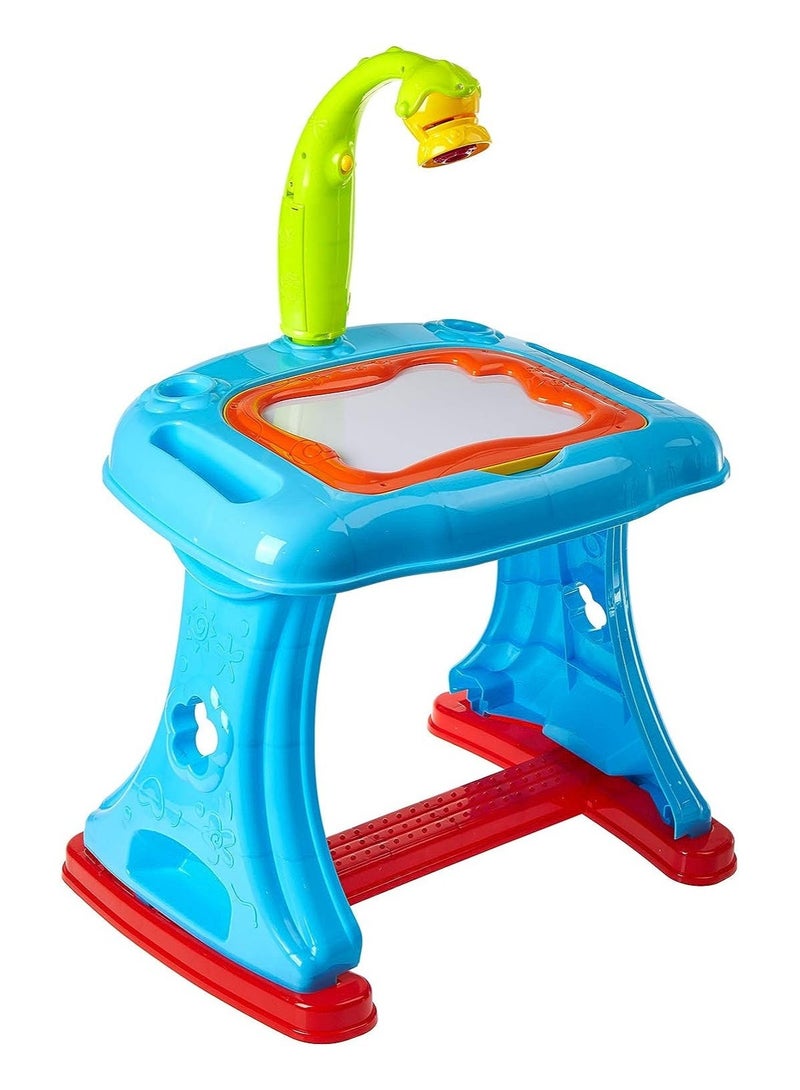 LIMRA Large Drawing Projector Table with Chair and  Lights Projector Drawing Set - Image 2