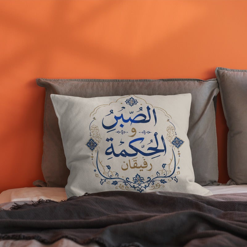 غطاء وسادة ديكوري أنيق بعبارة عربية عن الصداقة تصميم مربع ناعم مناسب للأريكة وغرفة النوم وهدية مميزة - Image 4