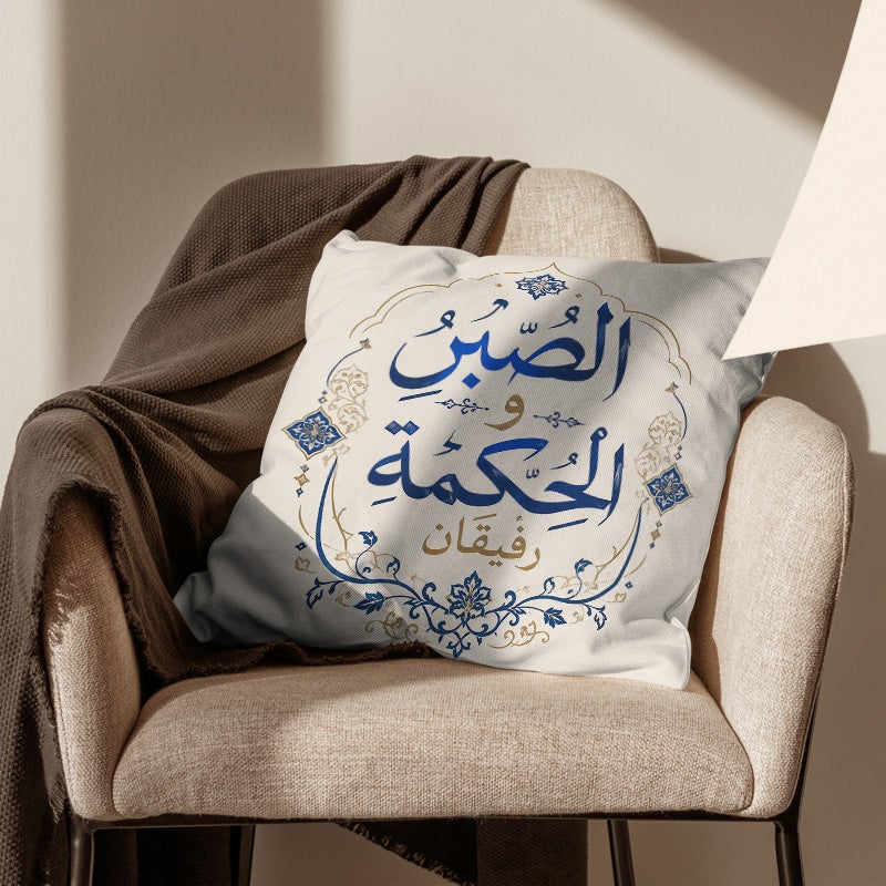 غطاء وسادة ديكوري أنيق بعبارة عربية عن الصداقة تصميم مربع ناعم مناسب للأريكة وغرفة النوم وهدية مميزة - Image 3