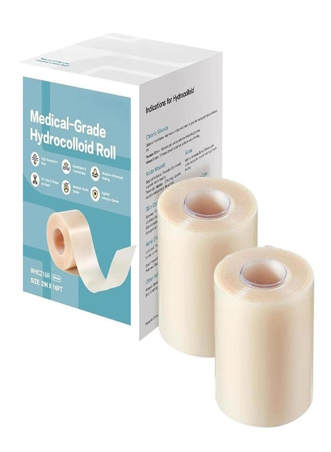 Vihaanta 2PCS Hydrocolloid Roll, Hydrocolloid Tape Roll for Blister Protection and Acne Treatment, Waterproof Hydrocolloid Dressing, Self-Adhesive Hydrocolloid Bandage (50 cm x 50 cm and 50 cm x 150 cm) - Image 1