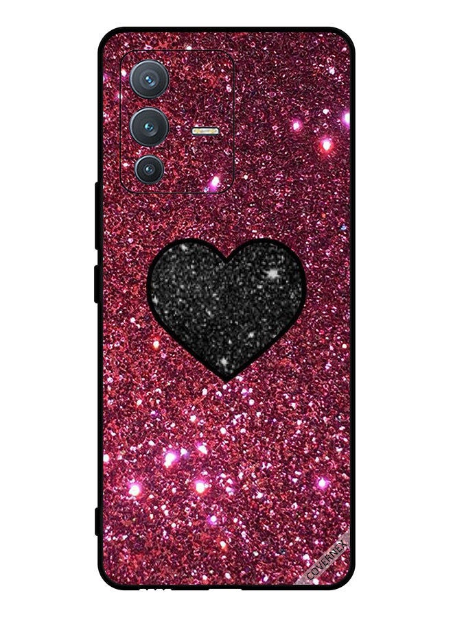Covernex Protective Case Cover For vivo V23 Pro Heart In Glitter - Image 1