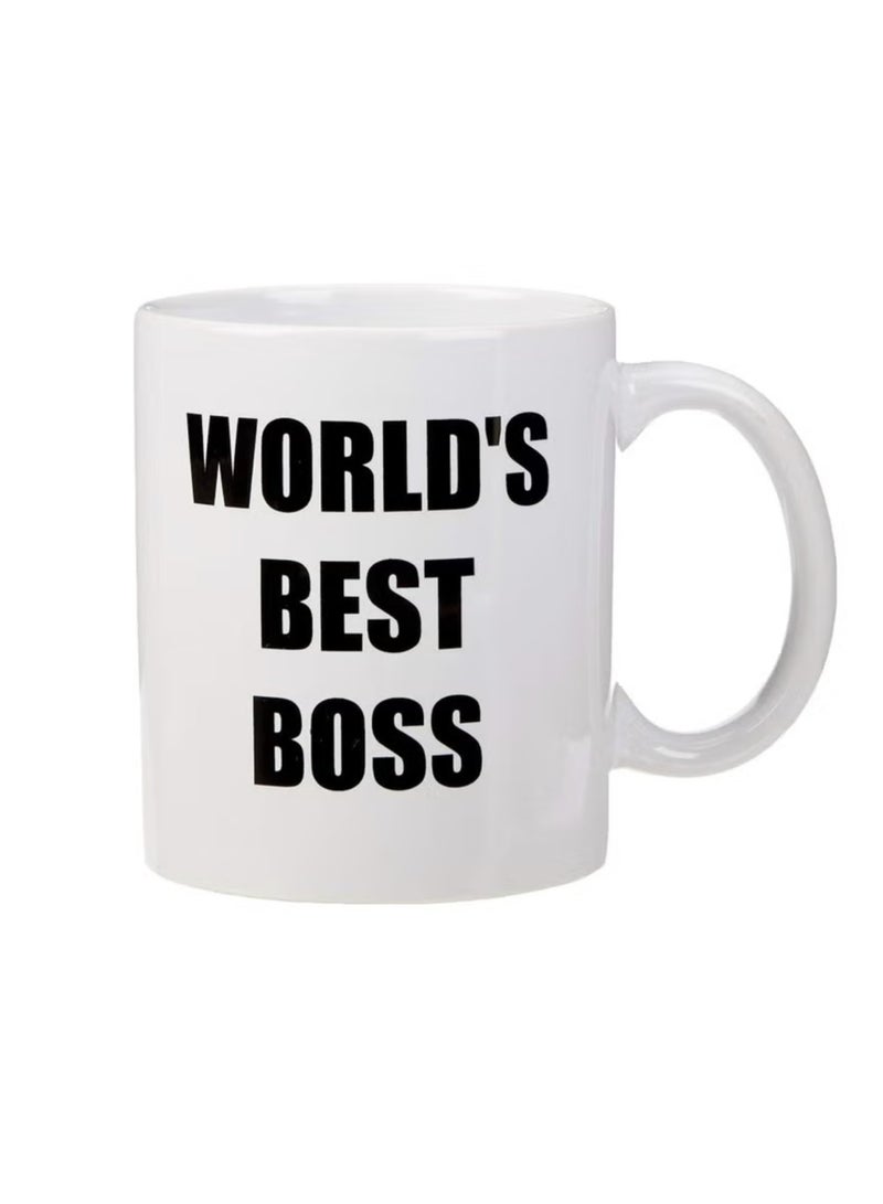 كافيه كوب سيراميك فريد من نوعه (أفضل رئيس في العالم) للشاي والقهوة بمقبض - Image 4