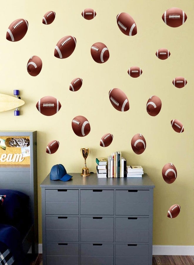 WOYINIS Football Wall Decals Sport Ball Stickers DIY Removable Vinyl Art Decal for Car Wall Window Laptop Refrigerator Door Decoration - Image 3