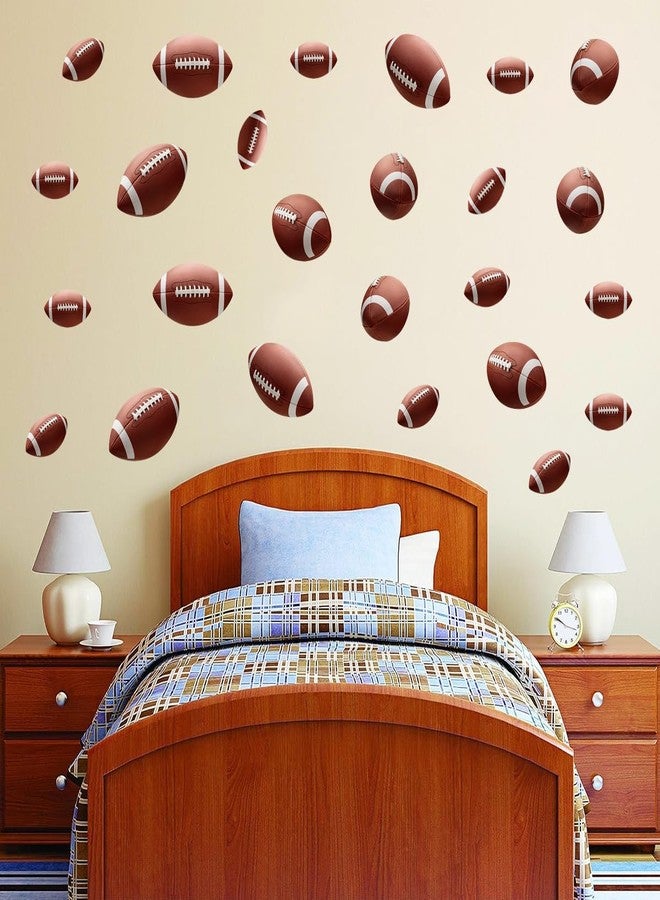 WOYINIS Football Wall Decals Sport Ball Stickers DIY Removable Vinyl Art Decal for Car Wall Window Laptop Refrigerator Door Decoration - Image 2