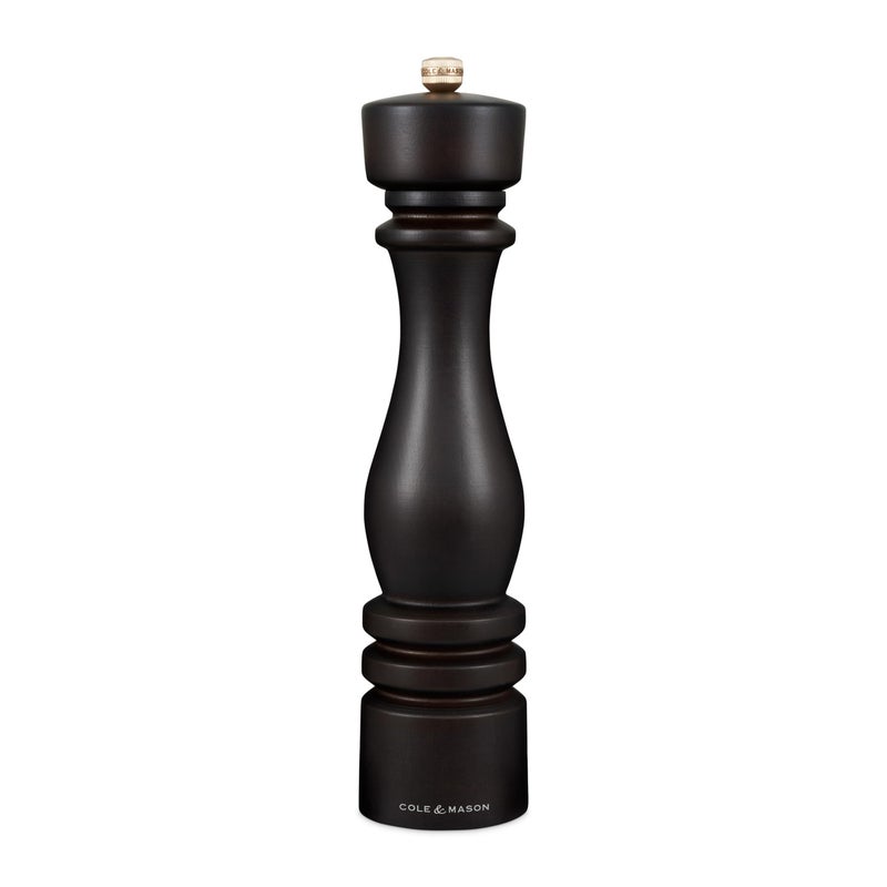 COLE & MASON Cole Mason London Refillable Spice Mill Kitchen Home Accessory Table Salt Grinder Salt Mill with Ceramic Mechanism 11 Chocolate Wood - Image 2