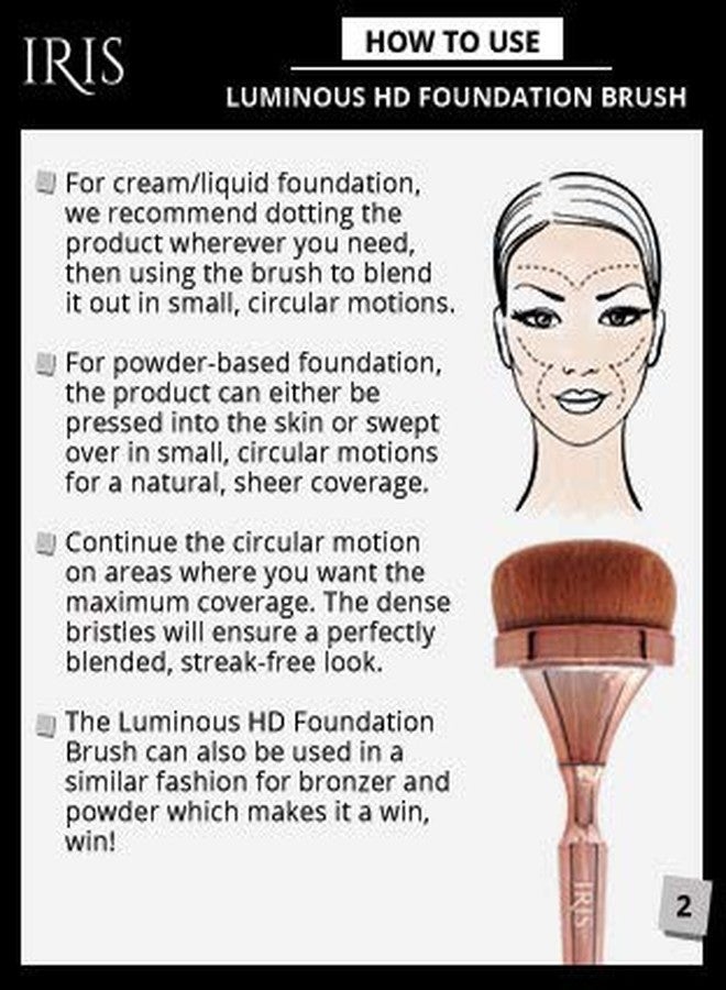 Iris Cosmetics Luminous Essentials Makeup Brush Set | Premium HD Brushes for Flawless Application | Cruelty-Free & Vegan | Rose Gold | Set of 5 Brushes with Travel Pouch - Image 5