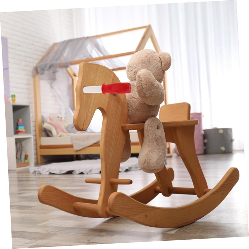 Wooden Handle Replacement For Plush Horse Riding Toy DIY Assembly Outdoor Play - Image 5