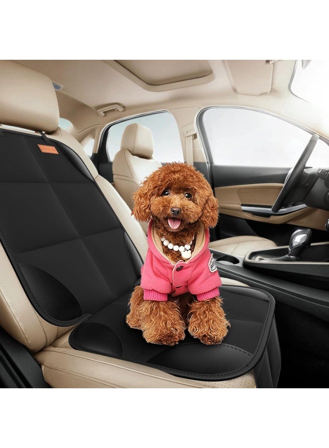 حامي مقعد السيارة ، 2Pack حامي المقعد يحمي مقاعد الأطفال مع سميكة التعبئة ومكافحة الانزلاق جيوب شبكة الدعم للطفل والحيوانات الأليفة ، أسود - Image 5