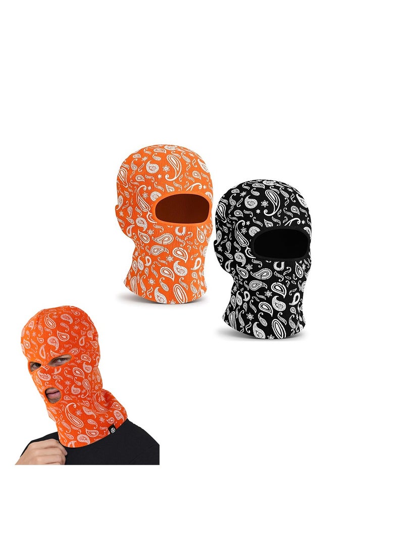KASTWAVE Face Mask Hood, 2 Pcs Knitted Balaclava Ski Masks - Full Face Coverage for Winter Warmth in Outdoor Sports. Knitted Sports Masks for Men and Women - Image 1