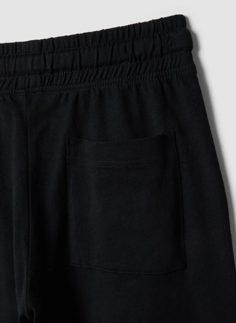 Ovs  OVS Boysâ€™ Black 100% Cotton Regular-Fit Shorts for Men | Best Price UAE