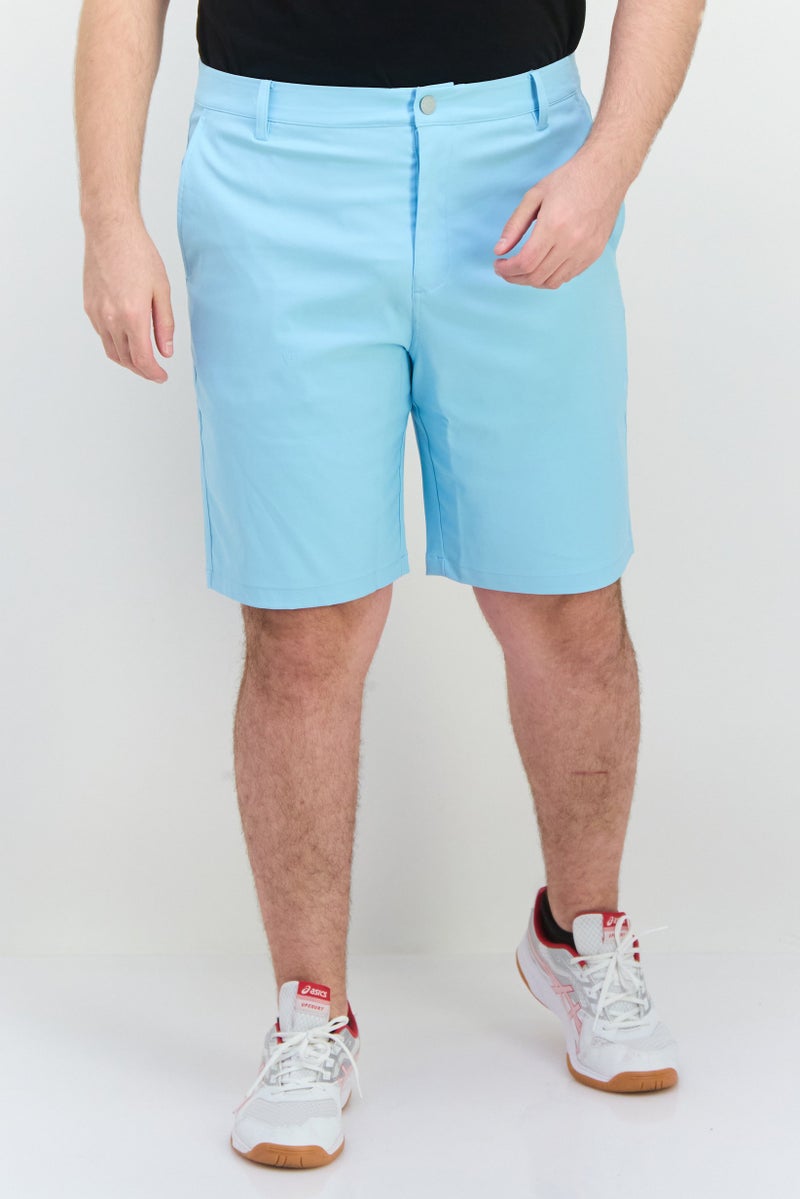 PUMA شورتات جولف رياضية للرجال بطول 10 إنش، أزرق فاتح - Image 1