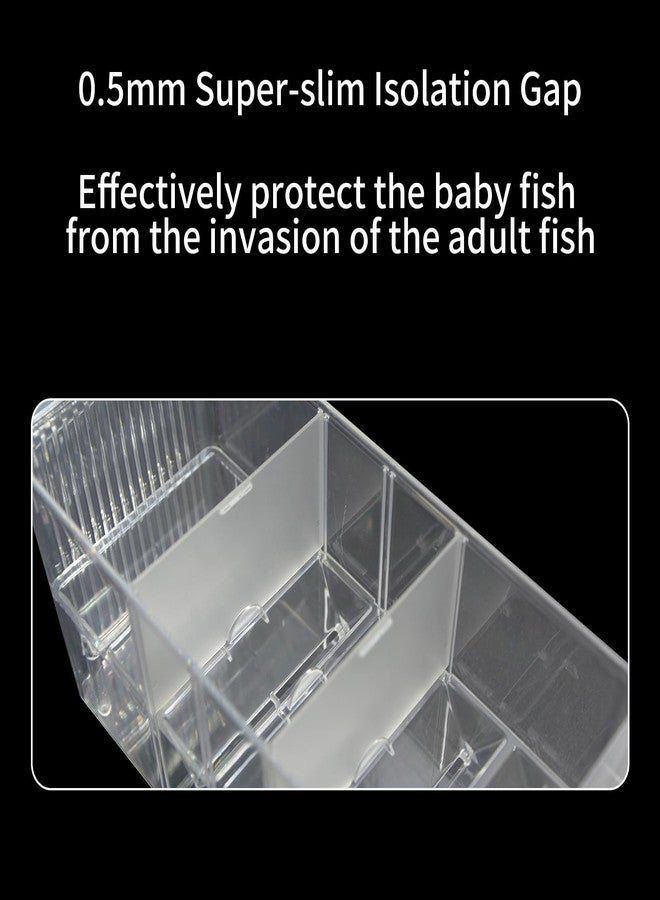 PENCK Fish Breeding Box for Aquarium, Acrylic Plastic Breeder Box for Fish Tank, Baby Snails Fishes Shrimp Clownfish Nursery Container, Fish Hatchery Incubator with Suction Cups - Image 4