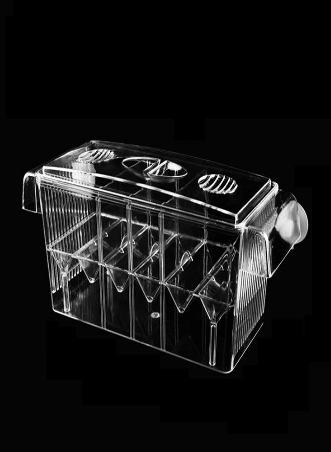 PENCK Fish Breeding Box for Aquarium, Acrylic Plastic Breeder Box for Fish Tank, Baby Snails Fishes Shrimp Clownfish Nursery Container, Fish Hatchery Incubator with Suction Cups - Image 1