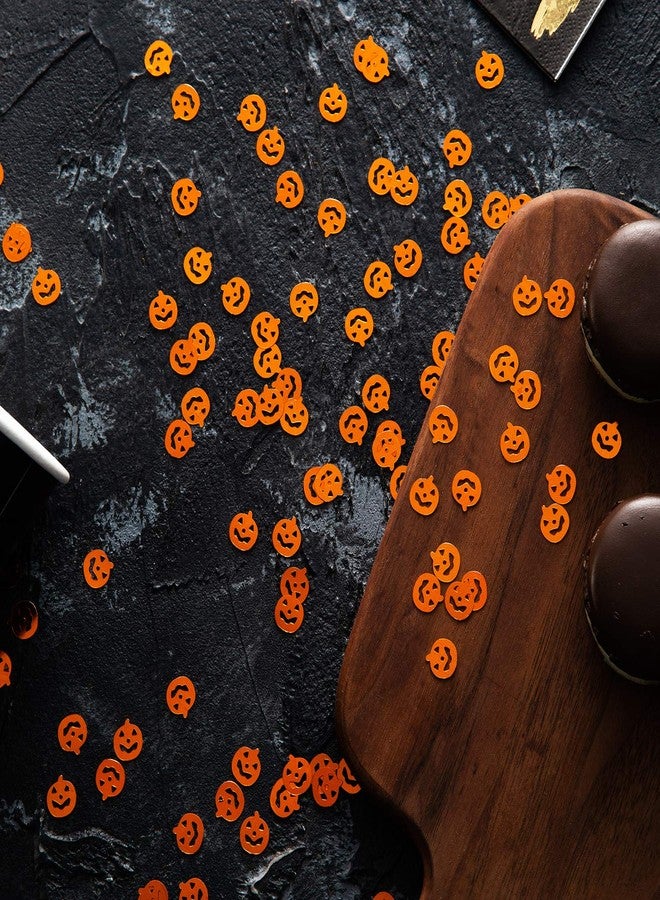 EMAAN Exquisite Halloween Confetti Small Pumpkin Sequins, Halloween Table Sprinkle (Orange) - Image 3