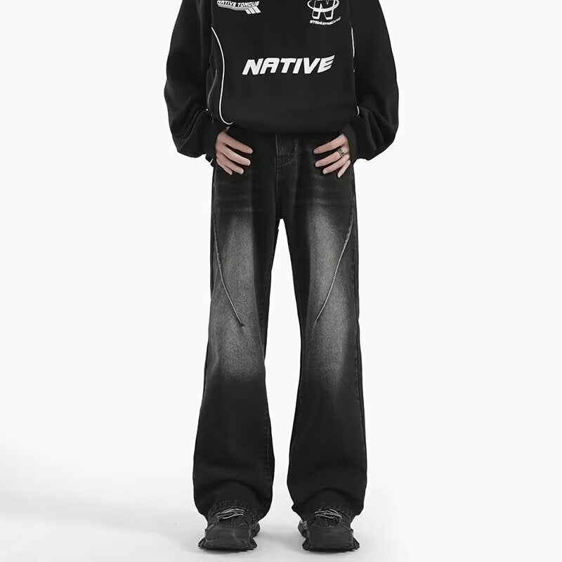 Unisex Casual Daily Denim Jeans - Image 3