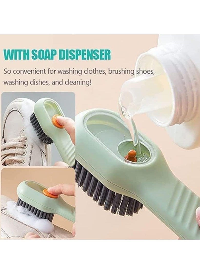 Generic Multifunctional shoes brush with liquid box long-handled cleaning brush  - Image 2