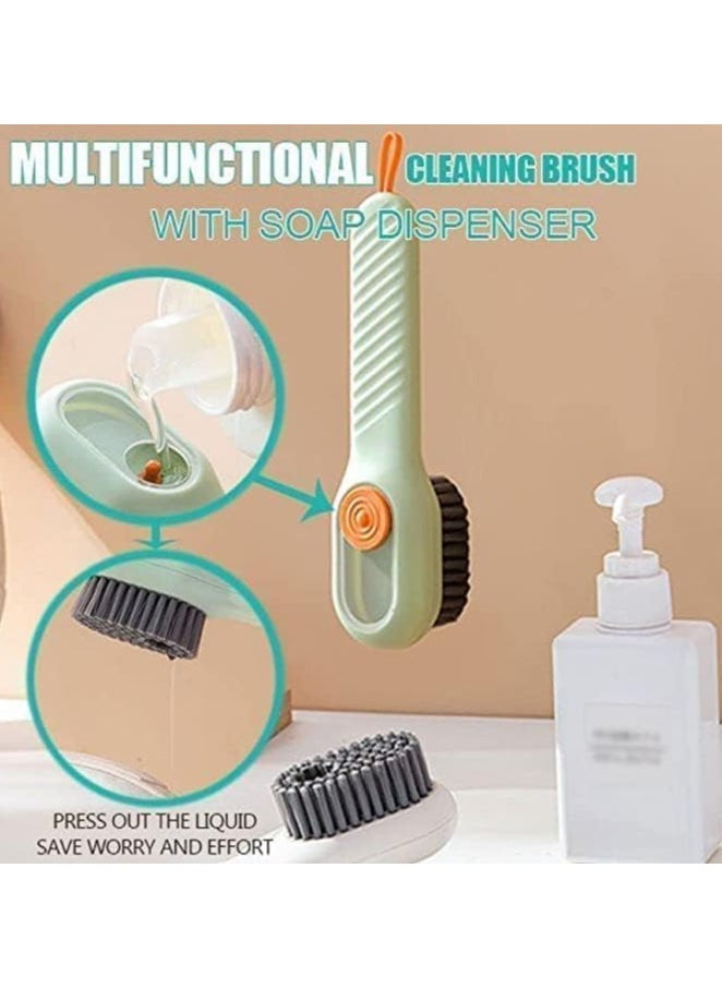 Generic Multifunctional shoes brush with liquid box long-handled cleaning brush  - Image 3