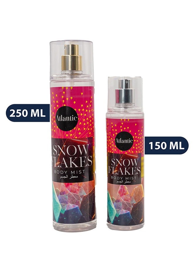 Atlantic Atlantic Snowflakes Body Mists Long Lasting Body Spray Pack of 2 Body Mist 250ml & 150ml  - Image 2