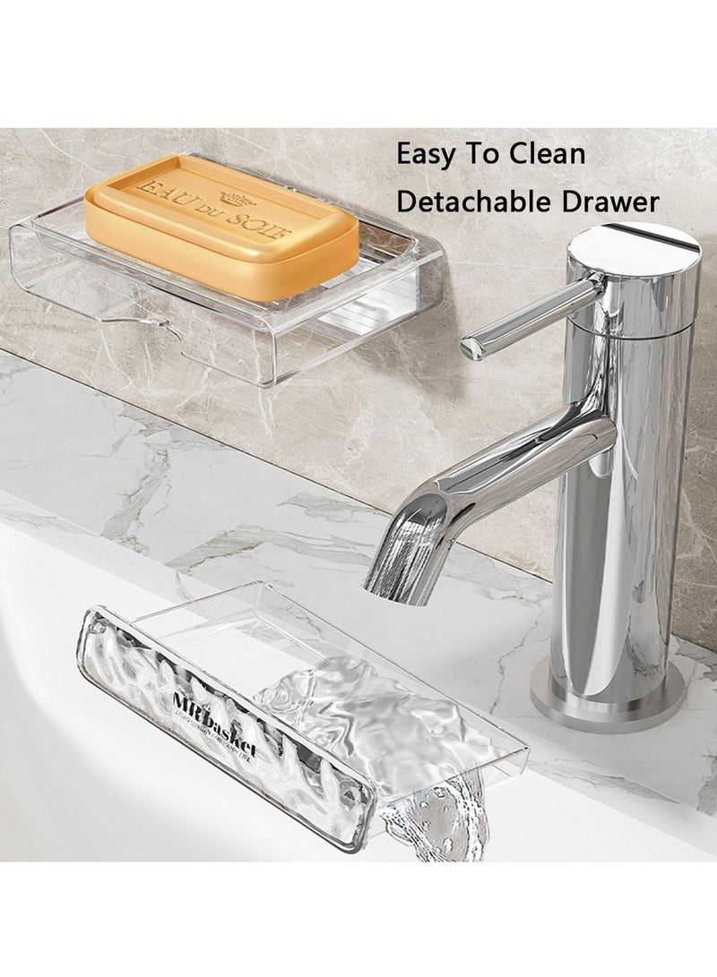 Soap Holder, Soap Rack, Suction Soap Dish, Shower Caddy, Bathroom Storage Organizer - Image 3