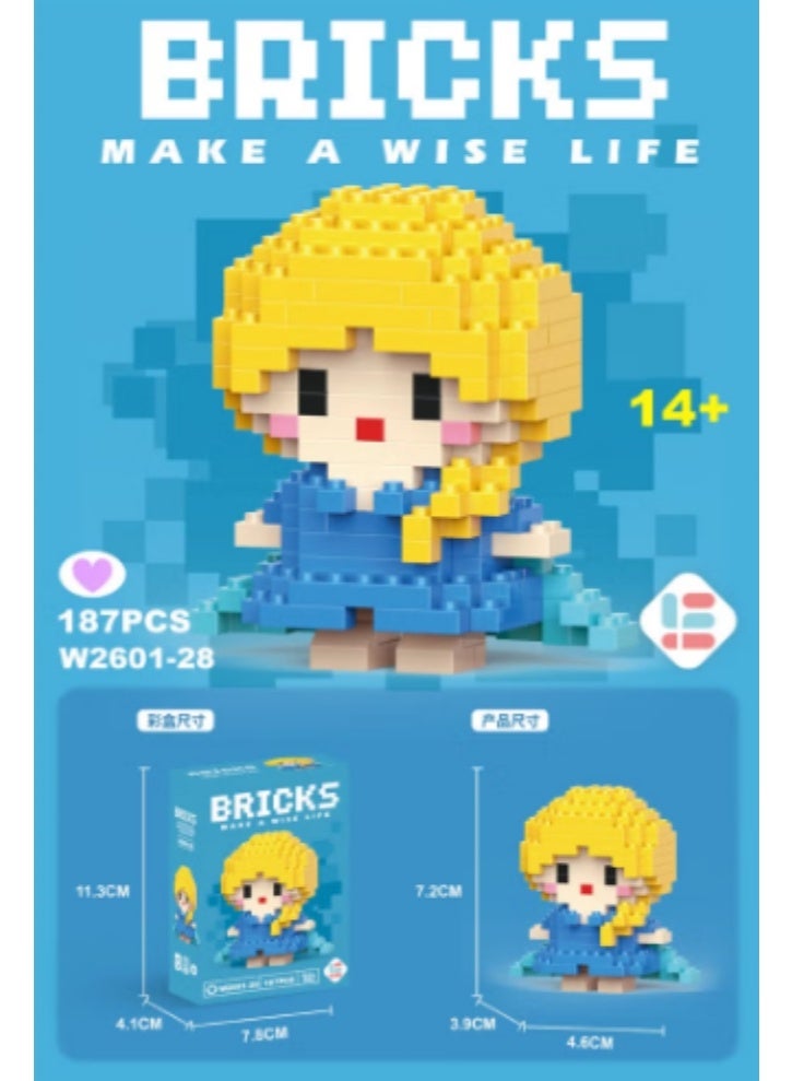 Bricks Micro-particle building blocks, children's toys, puzzles, assembling cartoon series, nano blocks - Image 2