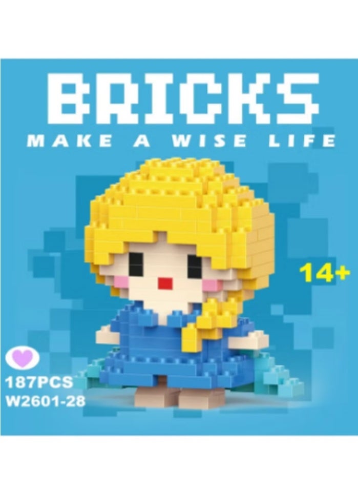 Bricks Micro-particle building blocks, children's toys, puzzles, assembling cartoon series, nano blocks - Image 1
