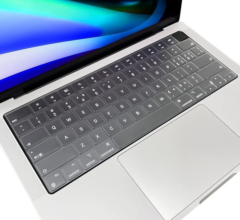 Raya Premium Keyboard Cover for 2021-2025 Release MacBook Air 13.6 inch [A3240 A3113 A2681 M2/M3/M4] & MacBook Air 15.3 inch [A3241 A3114 A2941 M2/M3/M4] Keyboard Protector Skin (TPU Clear) - Image 4